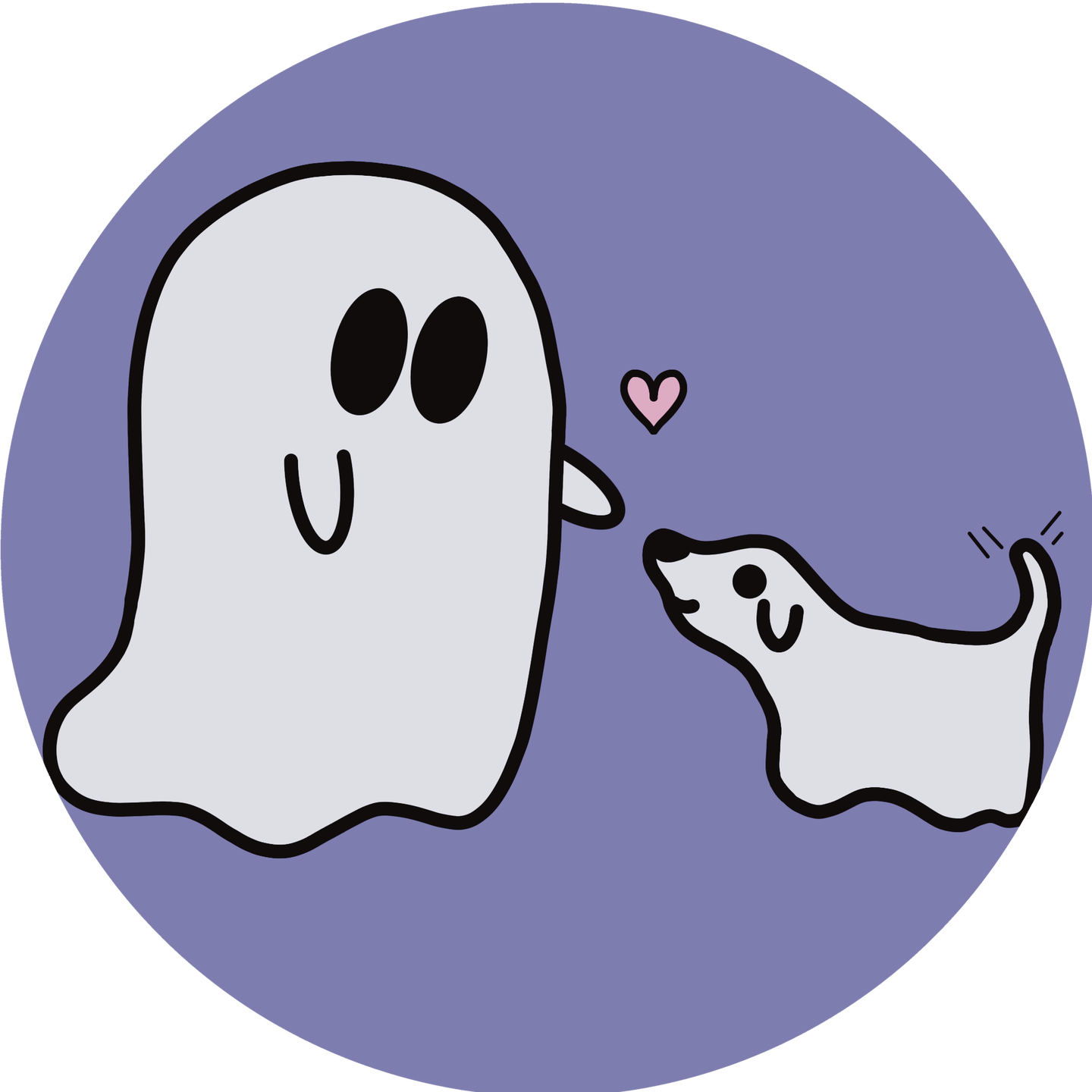 A picture of a singing ghost
